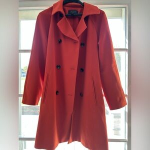 Burnt Orange Ann Taylor Trench Coat- New Tags Detached